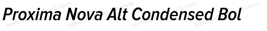 Proxima Nova Alt Condensed Bold字体转换